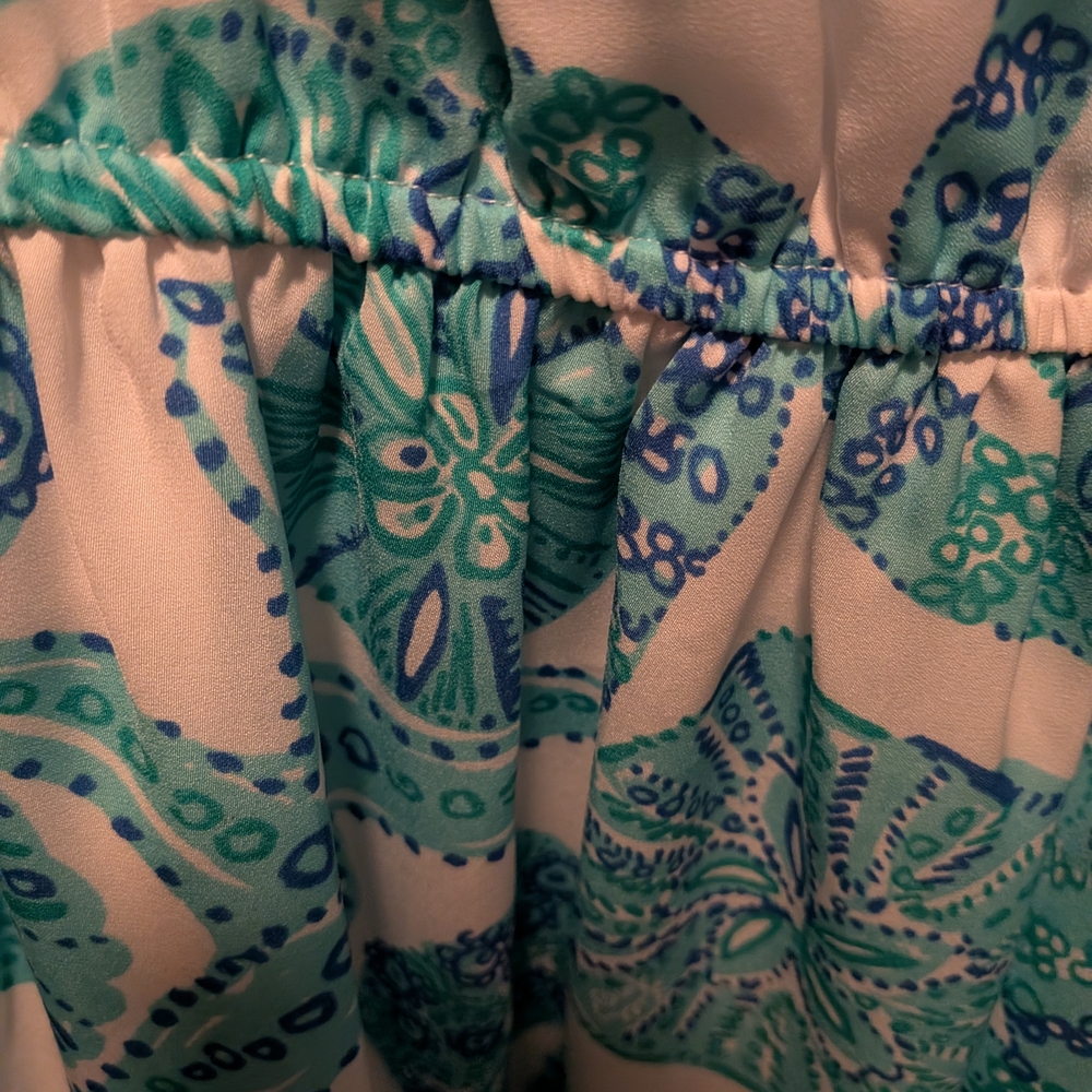Lily Pulitzer Blue And White Summer Dress XXL Beach Lake Cruise Vacay - Picture 8 of 9